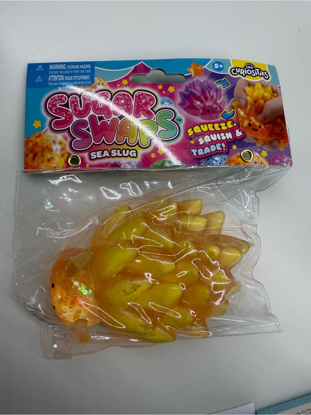 Sugar Swaps Sea Slug - Yellow Squeeze Toy by Curiosities